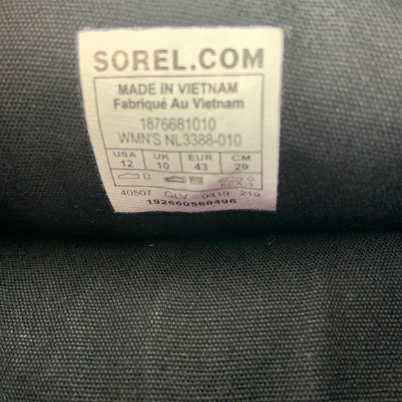 Sorel Cate Tall Leather Suede Black Riding Boots - Picture 9 of 9